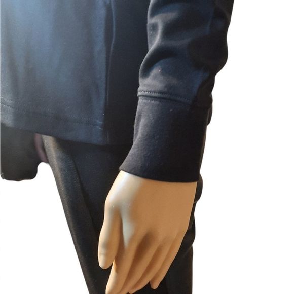 Lands End Shirt Womens Black Crew  Size Small Petite - Picture 7 of 7